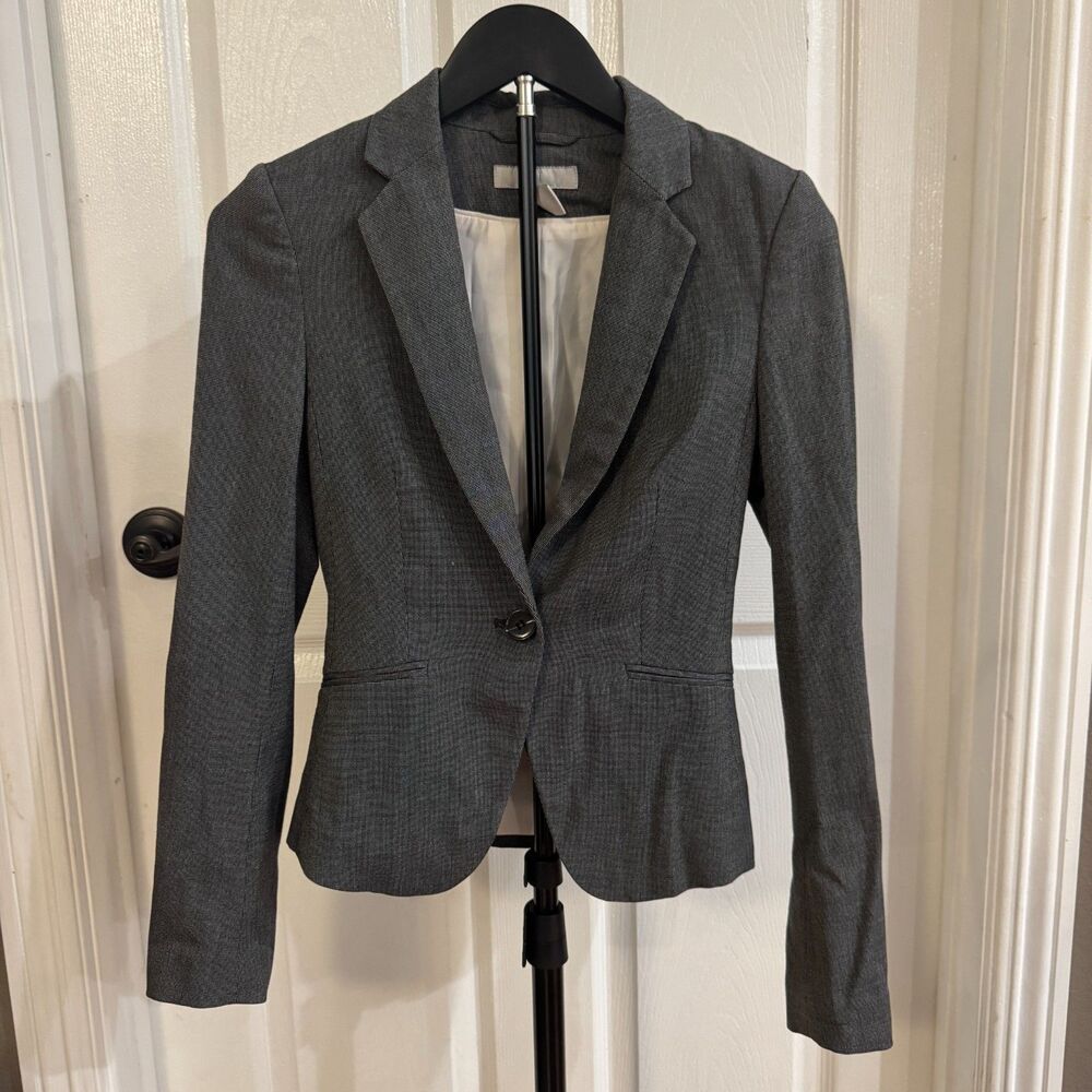 H&M Women's Gray Blazer Suit Jacket